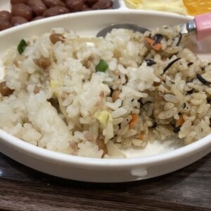 干しエビの炊き込みご飯★簡単★